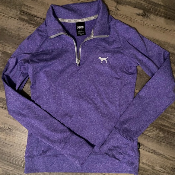 PINK Victoria's Secret Tops - Victoria’s Secret Pink athletic quarter zip size s